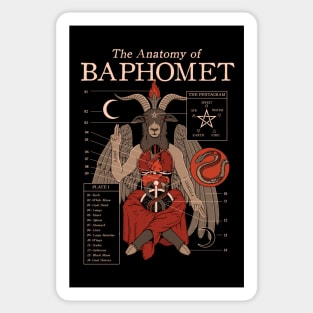 The Anatomy of Baphomet Sticker